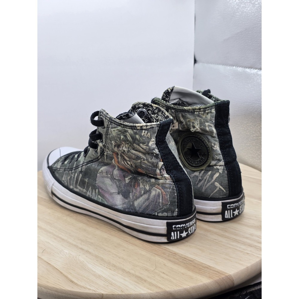 Womens Sz 8 Converse Chuck Taylor All Star Hi DC Comics The Joker Laugh  154789c - Picture 7 of 10